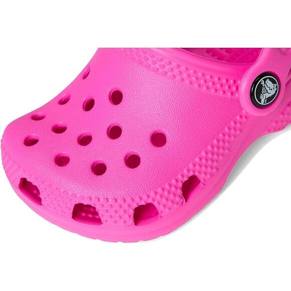 NWT Crocs Classic Clogs Kids Pink Crush Size 2M US Unisex Toddler/Little/Big Kid - Picture 7 of 7